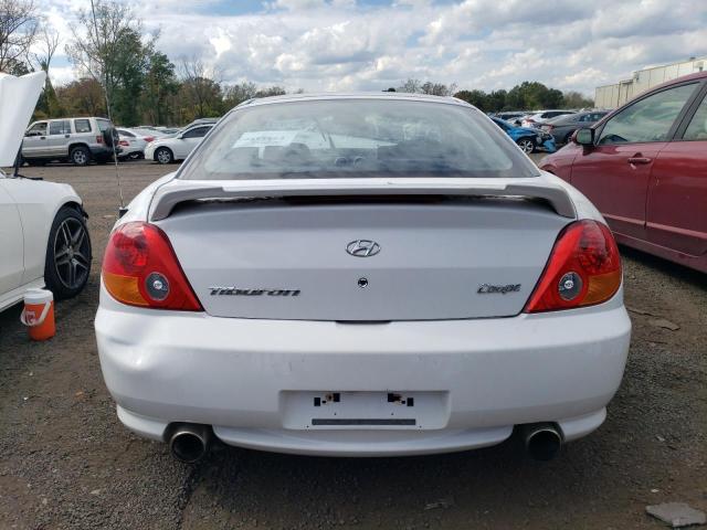 KMHHM65D75U159583 - 2005 HYUNDAI TIBURON WHITE photo 6