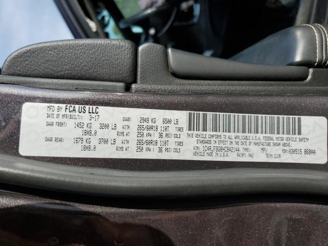 1C4RJFBG8HC842144 - 2017 JEEP GRAND CHEROKEE LIMITED GRAY photo 13