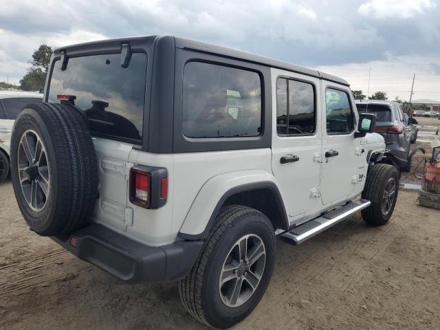 1C4HJXEN4PW639308 - 2023 JEEP WRANGLER SAHARA WHITE photo 3