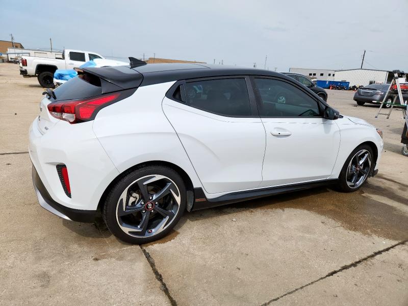 KMHTH6AB9KU004399 - 2019 HYUNDAI VELOSTER TURBO 白色 照片 3