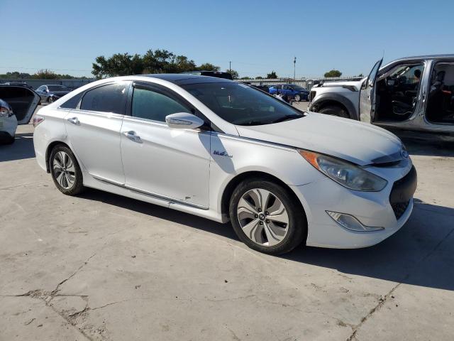 KMHEC4A49FA124837 - 2015 HYUNDAI SONATA HYBRID WHITE photo 4