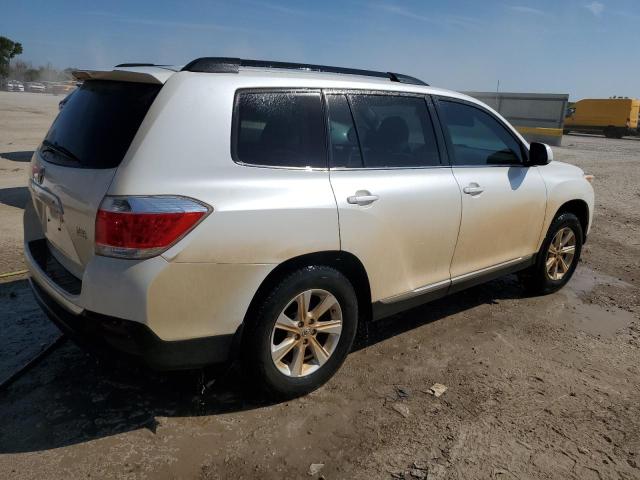 5TDZK3EH0DS134138 - 2013 TOYOTA HIGHLANDER BASE Ақ фото 3