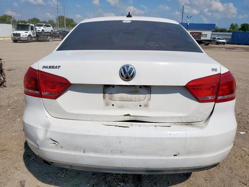 1VWBH7A35DC135348 - 2013 VOLKSWAGEN PASSAT SE WHITE photo 6