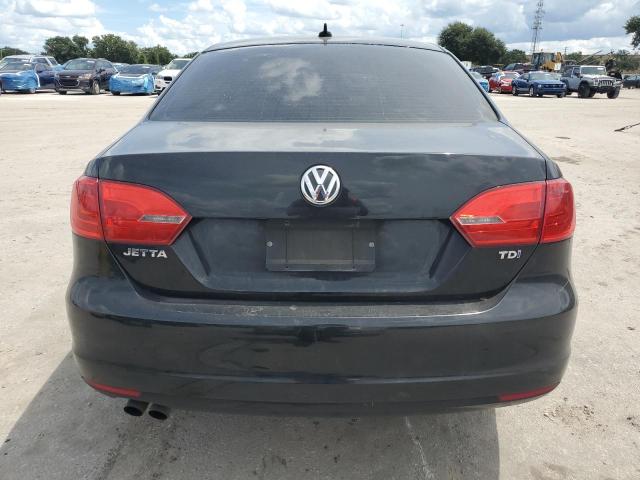 3VWLL7AJ8CM424707 - 2012 VOLKSWAGEN JETTA TDI BLACK photo 6