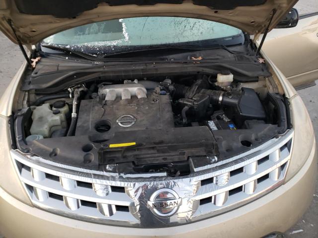 JN8AZ08W95W406256 - 2005 NISSAN MURANO SL TAN photo 11