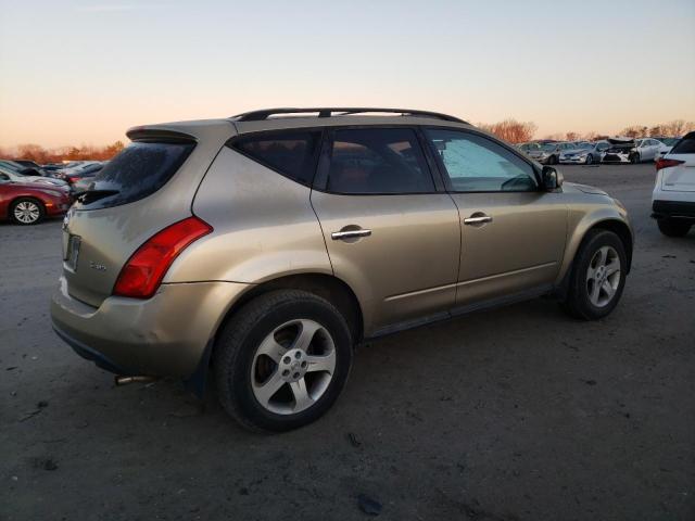 JN8AZ08W95W406256 - 2005 NISSAN MURANO SL TAN photo 3