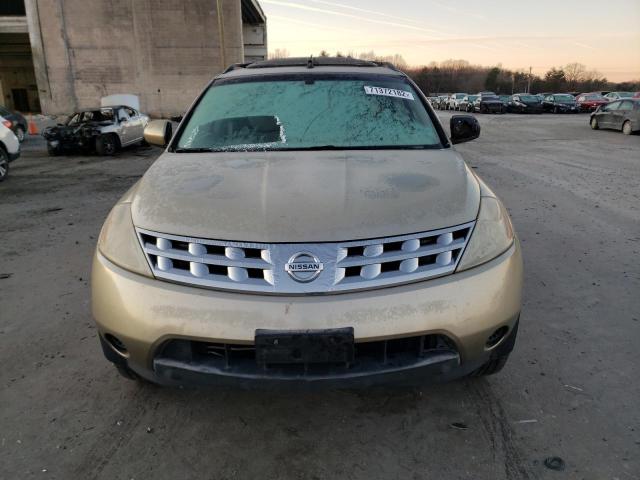 JN8AZ08W95W406256 - 2005 NISSAN MURANO SL TAN photo 5