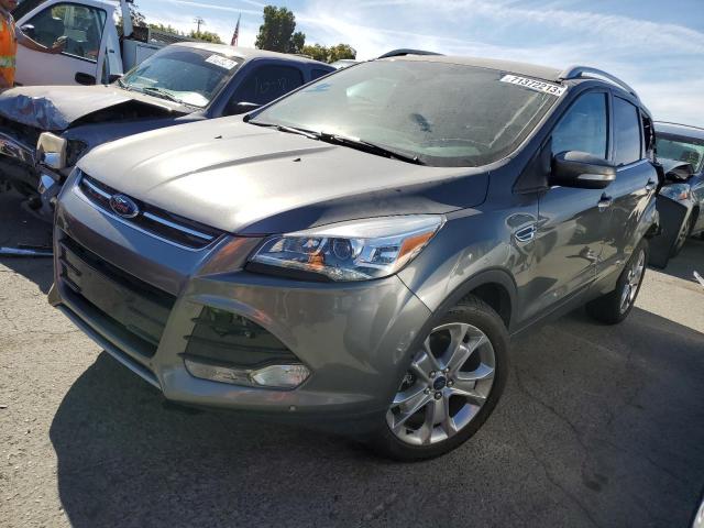 1FMCU9J94EUD09422 - 2014 FORD ESCAPE TITANIUM GRAY photo 1