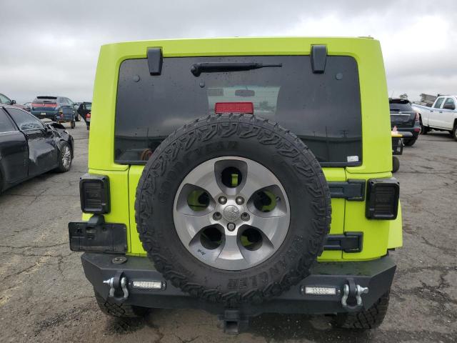 1C4BJWEG3GL335227 - 2016 JEEP WRANGLER UNLIMITED SAHARA GREEN photo 6