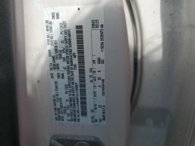 5LMCJ1A94FUJ19967 - 2015 LINCOLN MKC WHITE photo 13