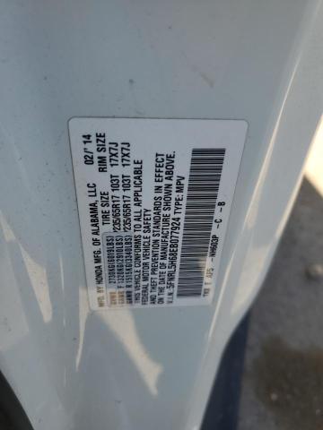 5FNRL5H68EB077924 - 2014 HONDA ODYSSEY EXL WHITE photo 13