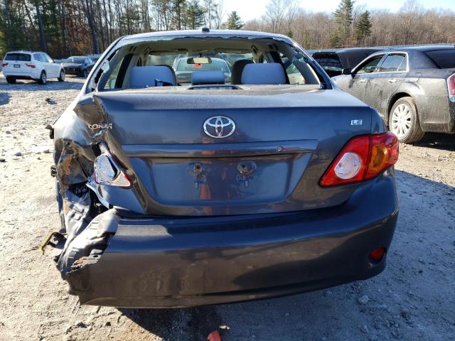 1NXBU4EE6AZ344852 - 2010 TOYOTA COROLLA BASE GRAY photo 6