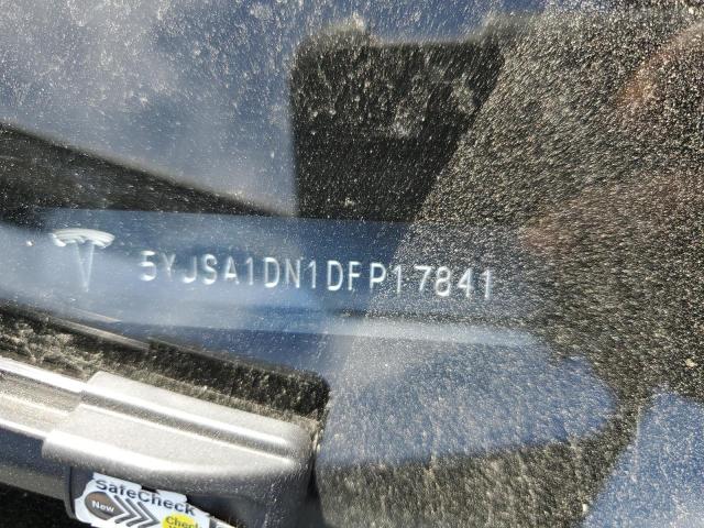 5YJSA1DN1DFP17841 - 2013 TESLA MODEL S أسود صورة 12