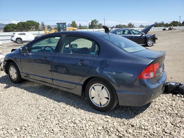 JHMFA36247S022839 - 2007 HONDA CIVIC HYBRID GRAY photo 2