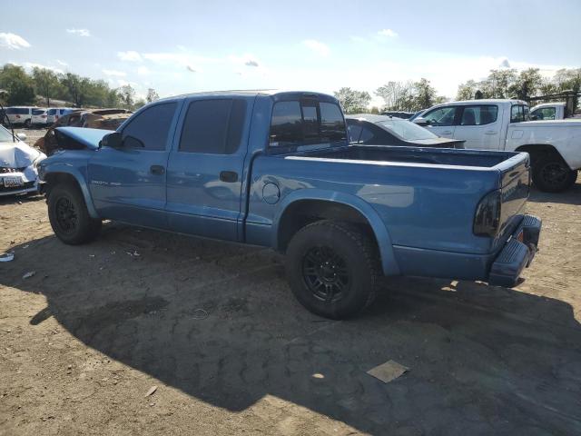 1B7HL38X82S700854 - 2002 DODGE DAKOTA QUAD SPORT BLUE photo 2