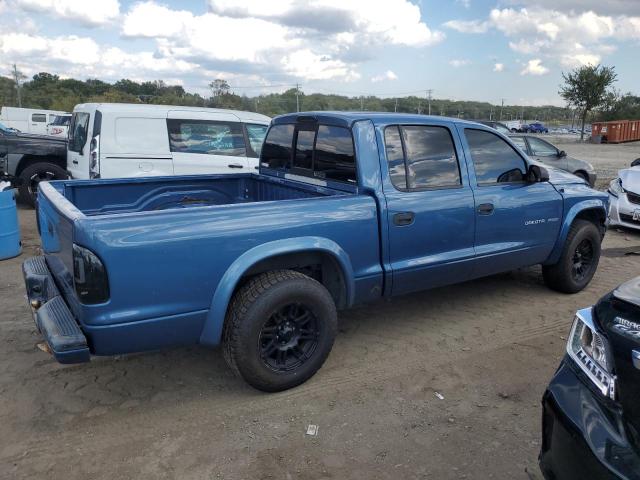 1B7HL38X82S700854 - 2002 DODGE DAKOTA QUAD SPORT BLUE photo 3