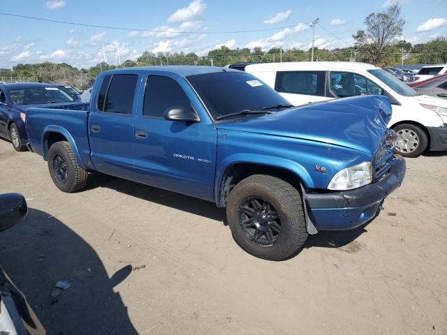 1B7HL38X82S700854 - 2002 DODGE DAKOTA QUAD SPORT BLUE photo 4