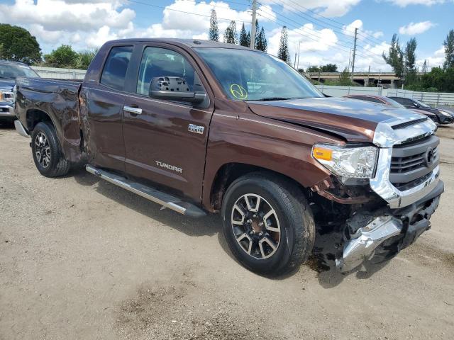 5TFSY5F12EX166789 - 2014 TOYOTA TUNDRA DOUBLE CAB LIMITED BROWN photo 4