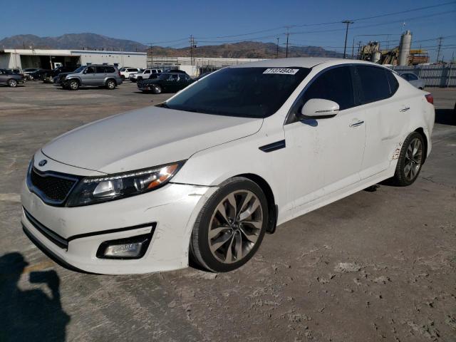 5XXGR4A76FG453215 - 2015 KIA OPTIMA SX WHITE photo 1