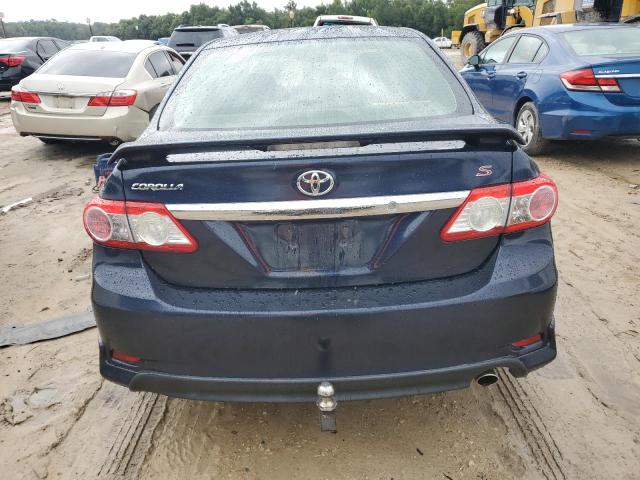 2T1BU4EE9DC930015 - 2013 TOYOTA COROLLA BASE BLUE photo 6