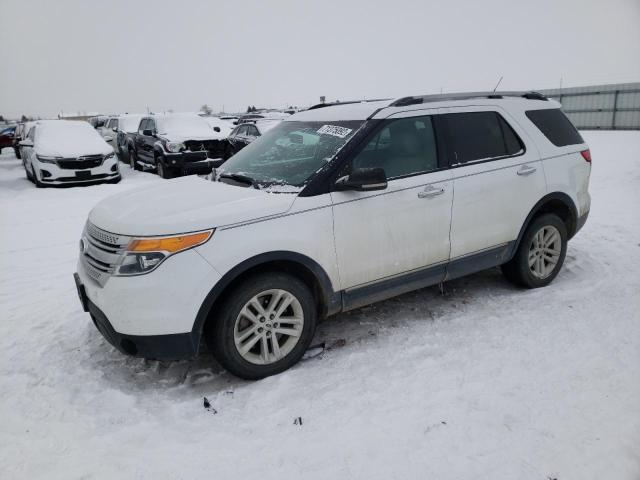 1FM5K8D81DGB70858 - 2013 FORD EXPLORER XLT WHITE photo 1