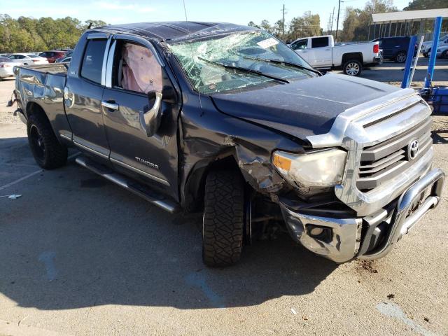 5TFRM5F1XFX090802 - 2015 TOYOTA TUNDRA DOUBLE CAB SR/SR5 GRAY photo 4