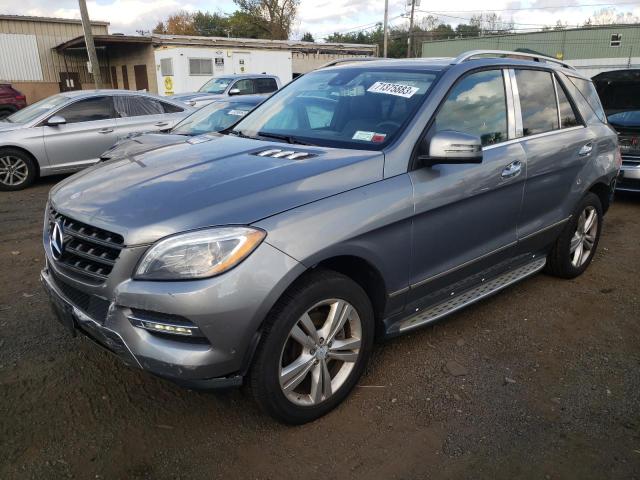 4JGDA5HB2EA290465 - 2014 MERCEDES-BENZ ML 350 4MATIC GRAY photo 1