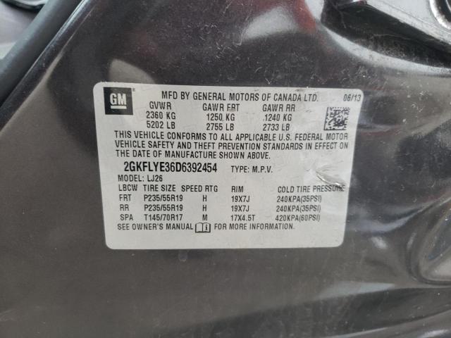 2GKFLYE36D6392454 - 2013 GMC TERRAIN DENALI CHARCOAL photo 14