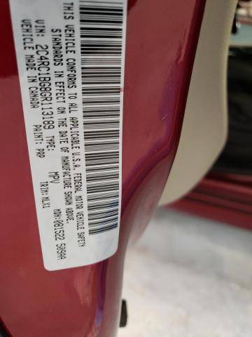 2C4RC1BG8GR113189 - 2016 CHRYSLER TOWN & COU TOURING 红色 照片 12