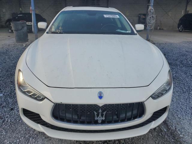 ZAM57XSA9G1167750 - 2016 MASERATI GHIBLI WHITE photo 5