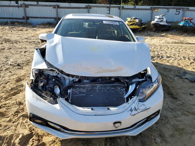 19XFB2F92FE287489 - 2015 HONDA CIVIC EXL WHITE photo 5