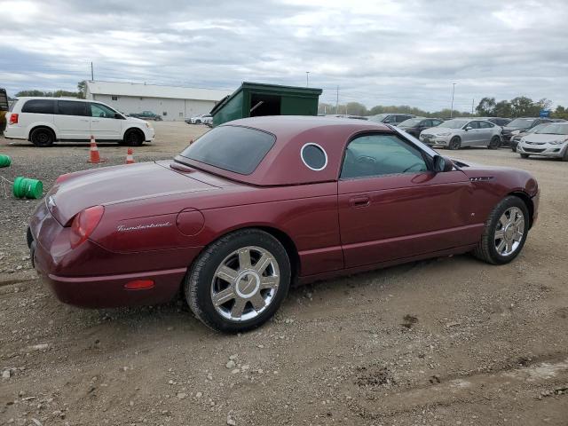 1FAHP60A04Y104317 - 2004 FORD THUNDERBIR MAROON photo 3