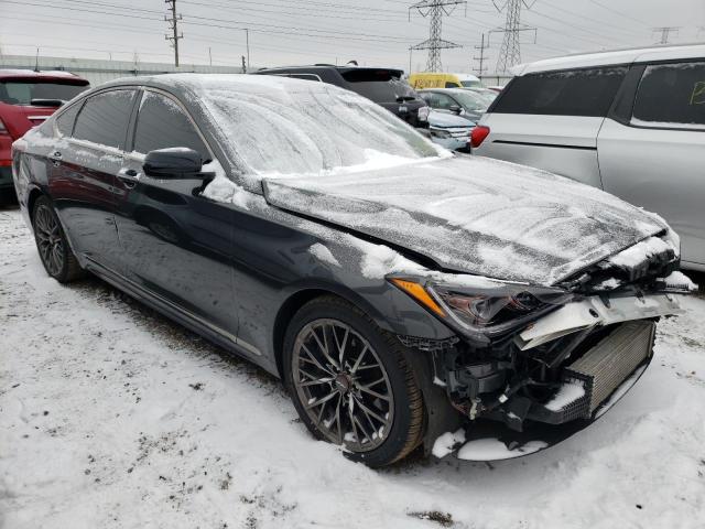 KMHGN4JBXJU216970 - 2018 GENESIS G80 SPORT GRAY photo 4