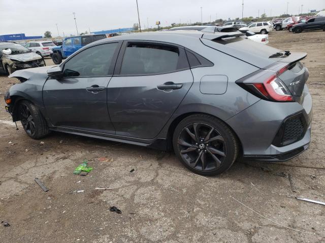 SHHFK7H90JU214830 - 2018 HONDA CIVIC SPORT TOURING GRAY photo 2