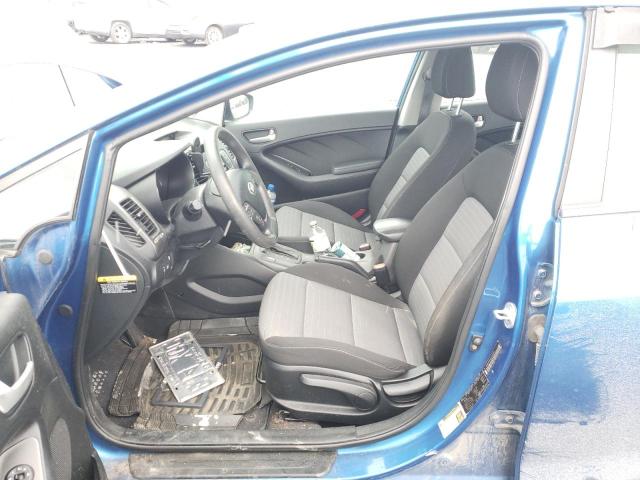 KNAFX4A62E5156242 - 2014 KIA FORTE LX BLUE photo 7