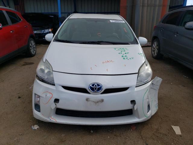 JTDKN3DU5A0014616 - 2010 TOYOTA PRIUS WHITE photo 5