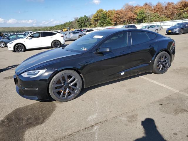 5YJSA1E66NF468588 - 2022 TESLA MODEL S შავი ფოტო 1