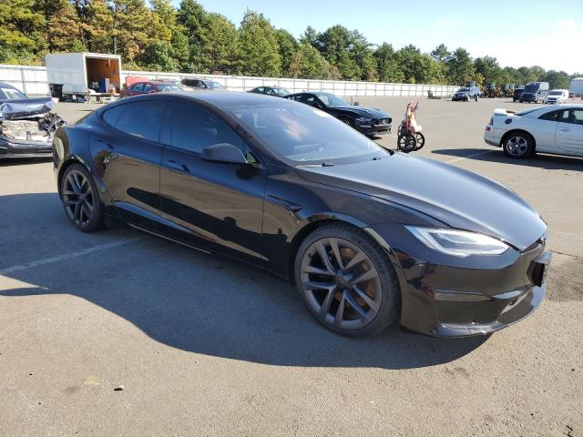 5YJSA1E66NF468588 - 2022 TESLA MODEL S შავი ფოტო 4