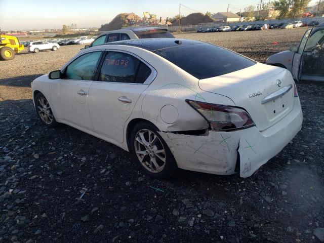 1N4AA5AP3CC839837 - 2012 NISSAN MAXIMA S WHITE photo 2