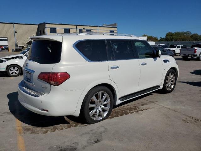 JN8AZ2NF6E9554881 - 2014 INFINITI QX80 WHITE photo 3