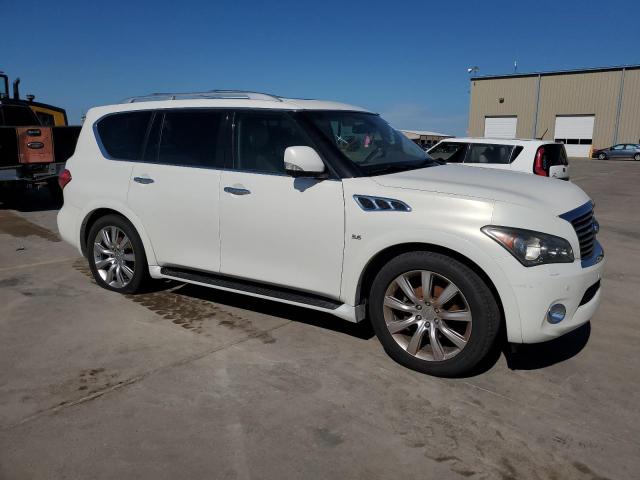 JN8AZ2NF6E9554881 - 2014 INFINITI QX80 WHITE photo 4