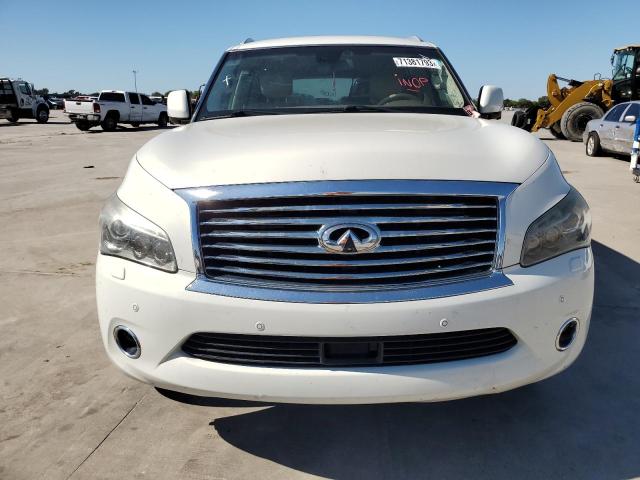 JN8AZ2NF6E9554881 - 2014 INFINITI QX80 WHITE photo 5