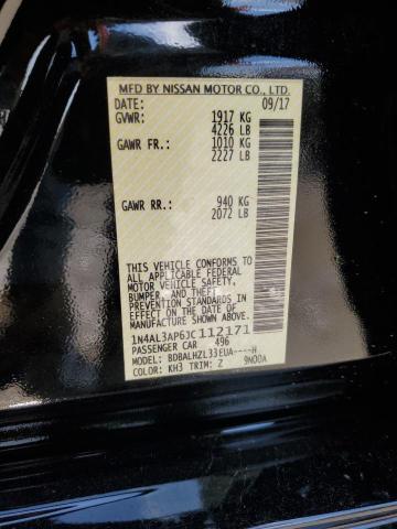 1N4AL3AP6JC112171 - 2018 NISSAN ALTIMA 2.5 BLACK photo 13