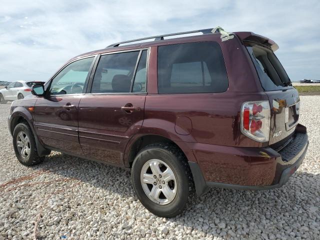 5FNYF28208B023889 - 2008 HONDA PILOT VP BURGUNDY photo 2