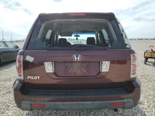 5FNYF28208B023889 - 2008 HONDA PILOT VP BURGUNDY photo 6