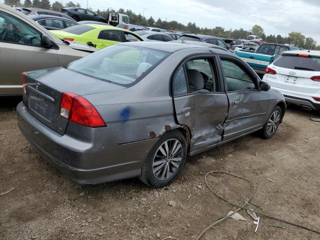 2HGES26735H573155 - 2005 HONDA CIVIC EX GRAY photo 3