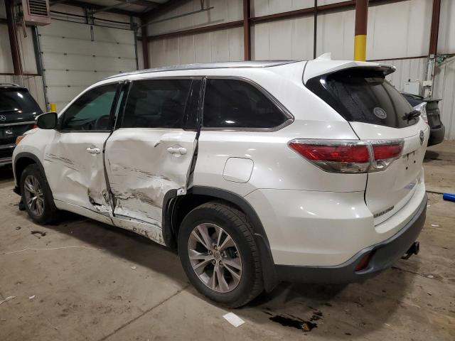 5TDJKRFH4FS221557 - 2015 TOYOTA HIGHLANDER XLE WHITE photo 2