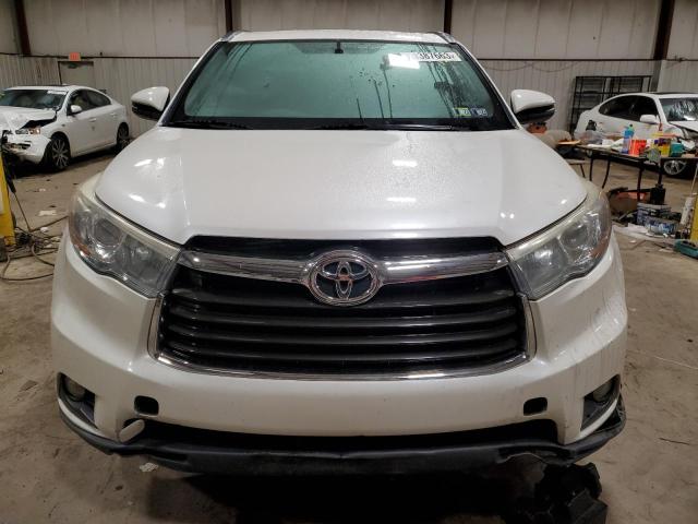 5TDJKRFH4FS221557 - 2015 TOYOTA HIGHLANDER XLE WHITE photo 5