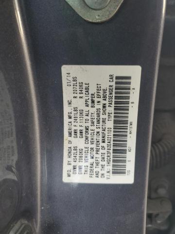 1HGCR3F82EA021100 - 2014 HONDA ACCORD EXL GRAY photo 13