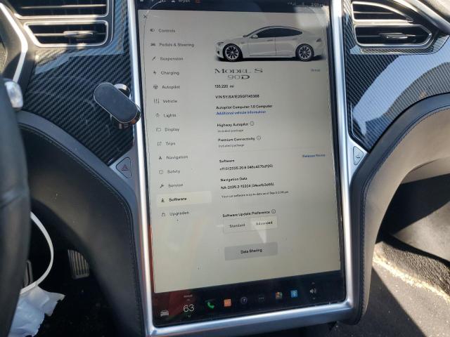 5YJSA1E25GF145388 - 2016 TESLA MODEL S 白色 照片 9